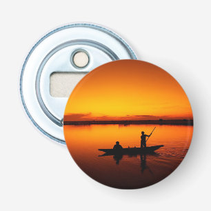 Sunset Rowing Boat Silhouette on the Sea-16497 Bottle Opener