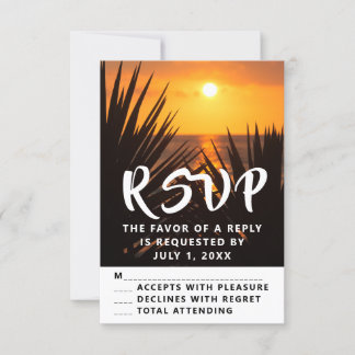 Sunset RSVP Card