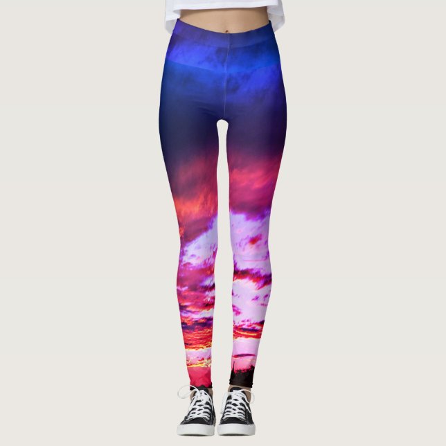 Sunset Run Leggings. Leggings (Front)