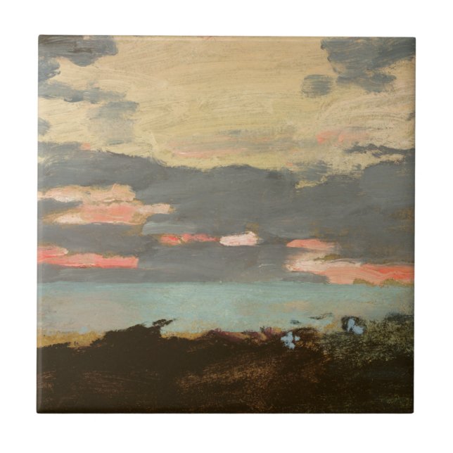 Sunset, Saco Bay Ceramic Tile (Front)