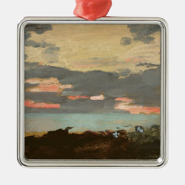 Sunset, Saco Bay Metal Ornament (Front)
