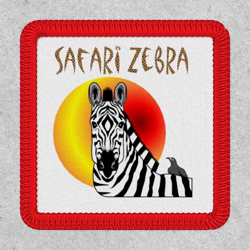Sunset Safari Zebra Patch