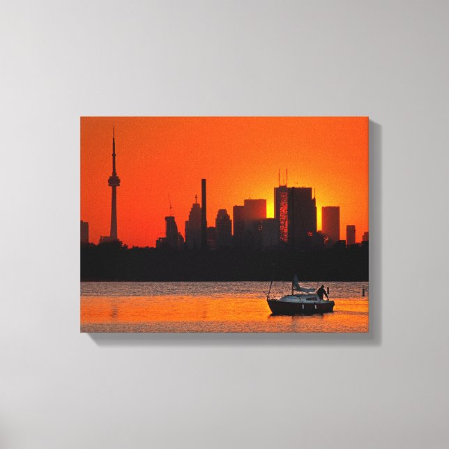Sunset Sail Canvas Print (Front)