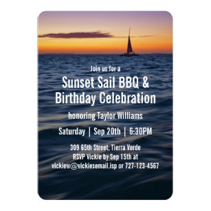 Sunset Cruise Invitations 5