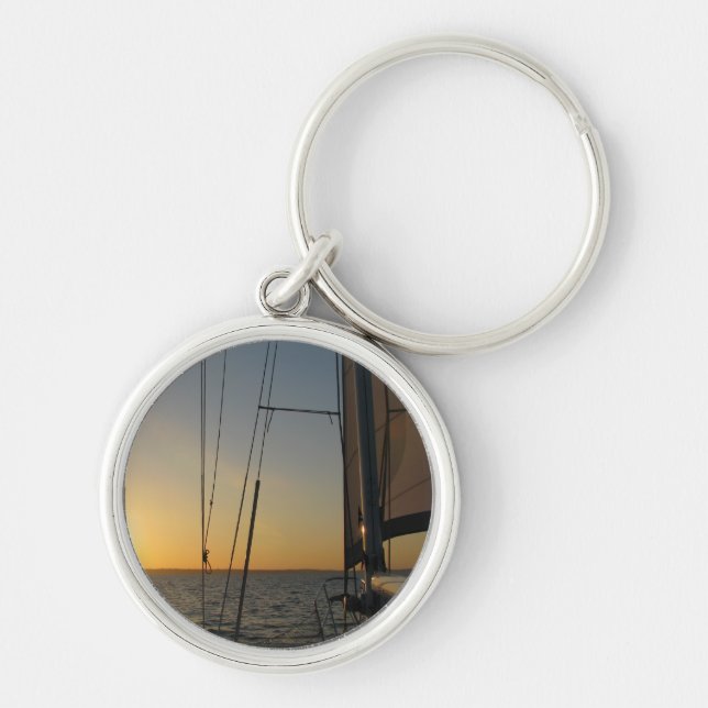Sunset Sail Keychain (Front)