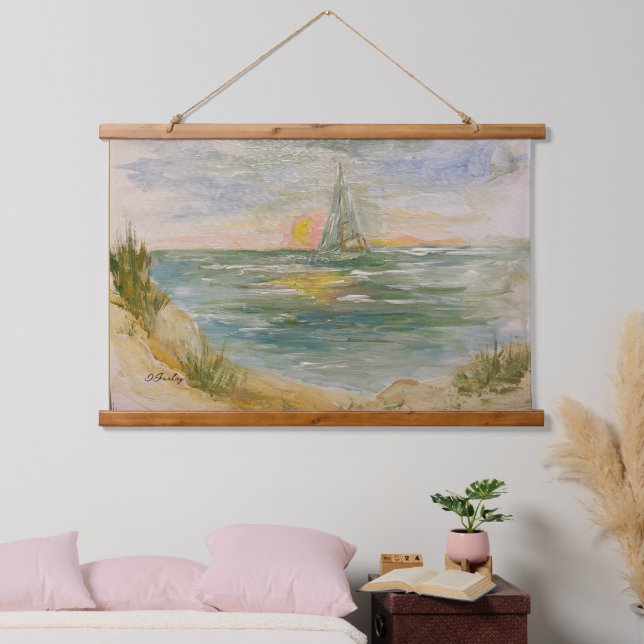 Sunset Sail Tapestry (Bedroom)