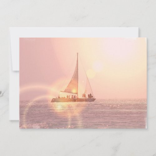 Sunset Sailboat Invitation