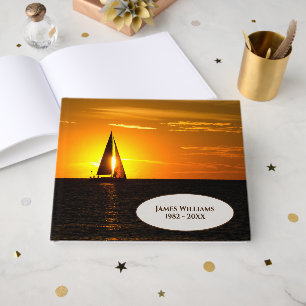 Sunset Sailboat on Lake Michigan Guest Book