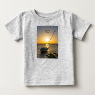 Sunset Sailboat Shipwreck Gulf Breeze Baby T-shirt