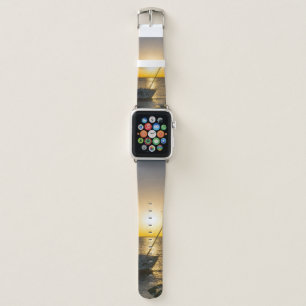 Sunset Sailboat Shipwreck Gulf Breeze FL Apple Watch Band