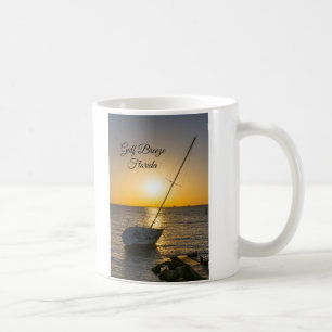 Sunset Sailboat Shipwreck Gulf Breeze FL Mug