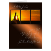Sunset Sailboat Sympathy Frame (Front)