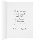 Sunset Sailboat Sympathy Frame (Inside (Right))