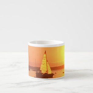 Sunset Sailboat Watch Hill RI Rhode Island Espresso Cup