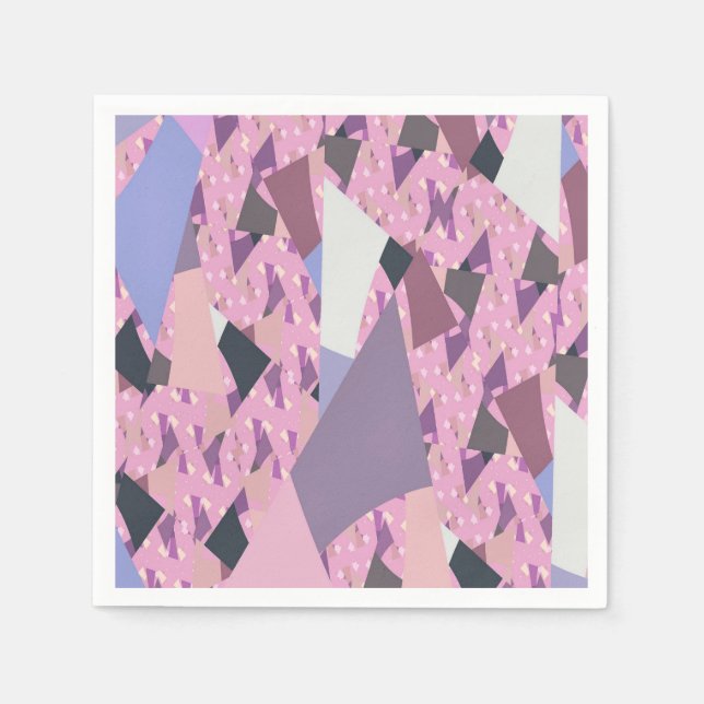SUNSET SAILS ABSTRACT PAPER NAPKINS (Front)