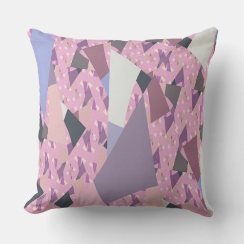 SUNSET SAILS ABSTRACT THROW PILLOW