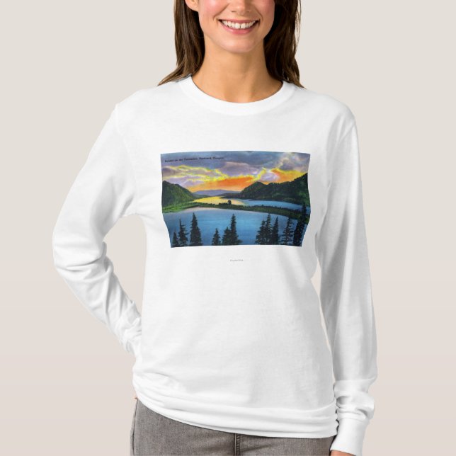 Sunset Scene on the Columbia River T-Shirt (Front)