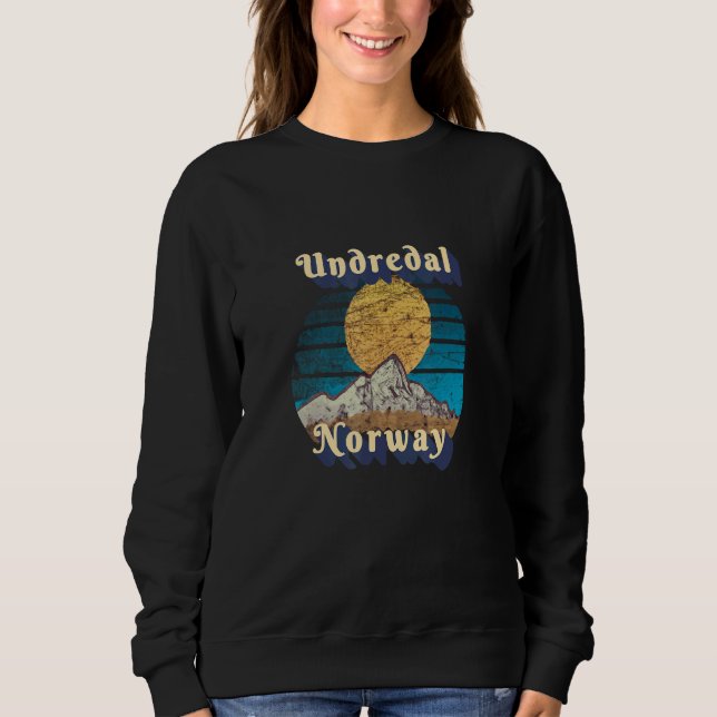 Sunset Scenes Undredal Norway Sweatshirt (Front)