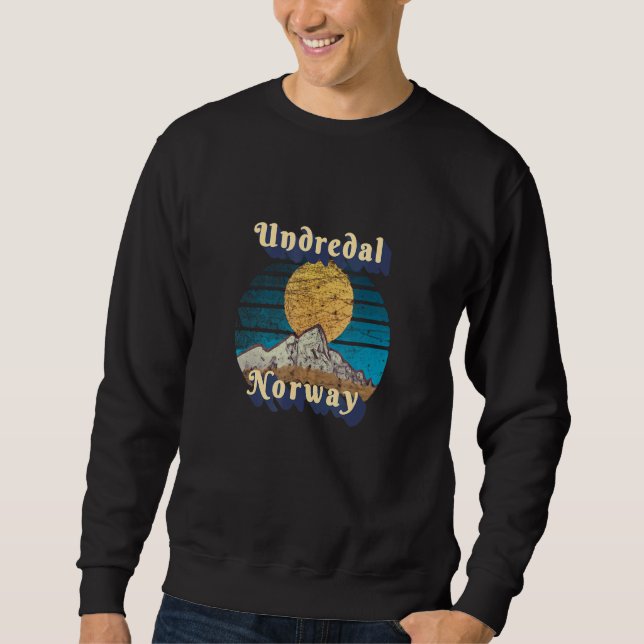 Sunset Scenes Undredal Norway Sweatshirt (Front)