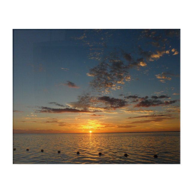 Sunset Sea Acrylic Print (Front)
