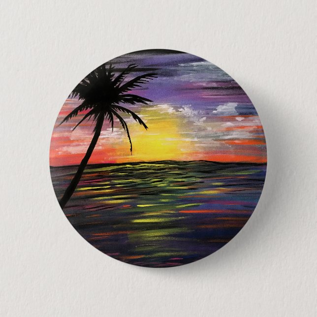 Sunset Sea Button (Front)