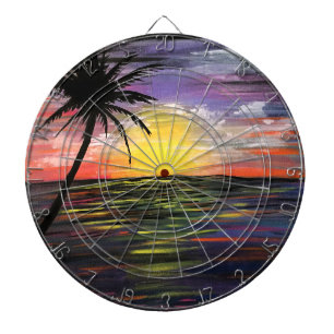 Sunset Sea  Dart Board