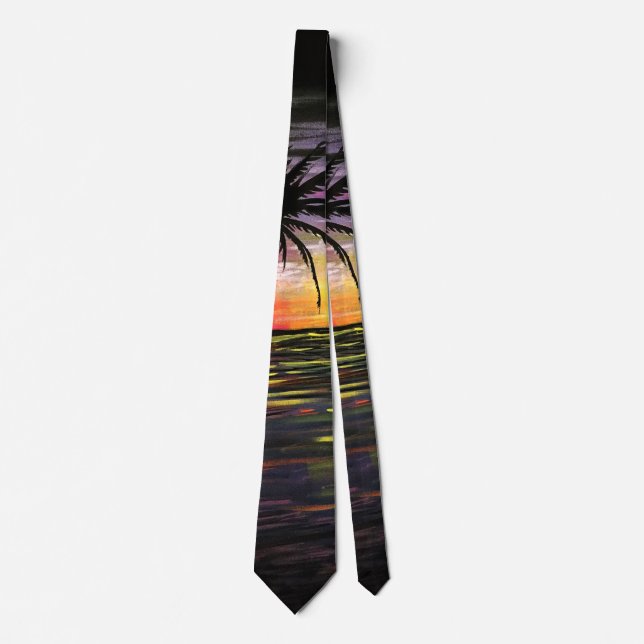 Sunset Sea  Neck Tie (Front)