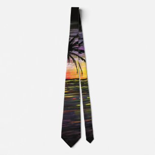 Sunset Sea Neck Tie