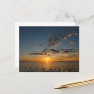 Sunset Sea Postcard
