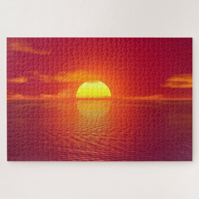 Sunset Sea Puzzle (Horizontal)