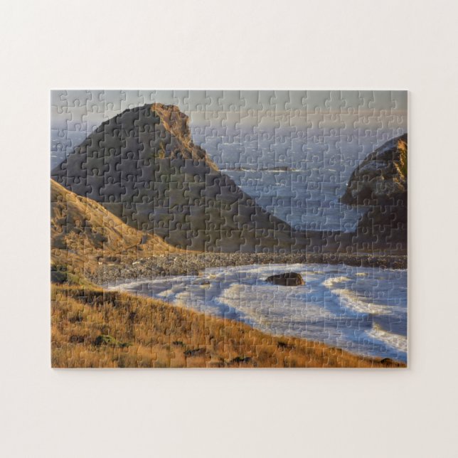 Sunset, Sea Stacks, Sisters, Oregon Coast Jigsaw Puzzle (Horizontal)