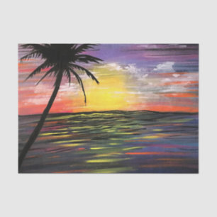 Sunset Sea Tissue Paper