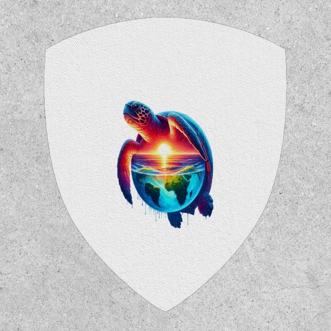 Sunset Sea Turtle Patch (Front)
