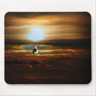 Sunset Seagull Mouse Pad