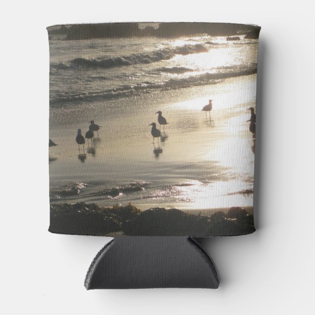 Sunset seagulls can cooler (Front)