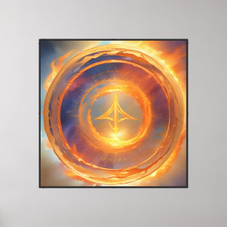Sunset Seal of Withheld Glory Canvas Print