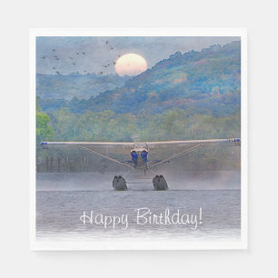 Sunset Seaplane Napkins