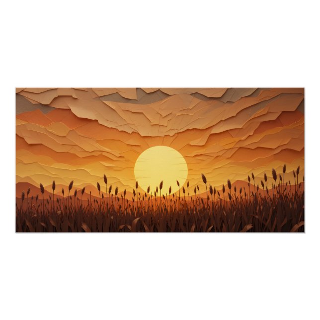 Sunset Serenade in Paper Poster (Front)