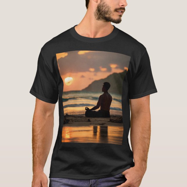 Sunset Serenity: A Tale of Tranquility T-Shirt (Front)