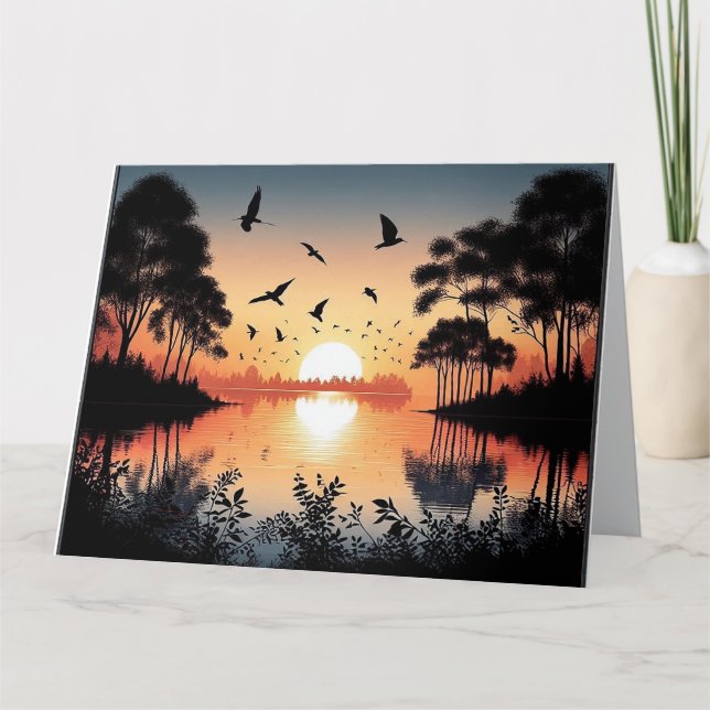 Sunset Serenity  Card (Front)