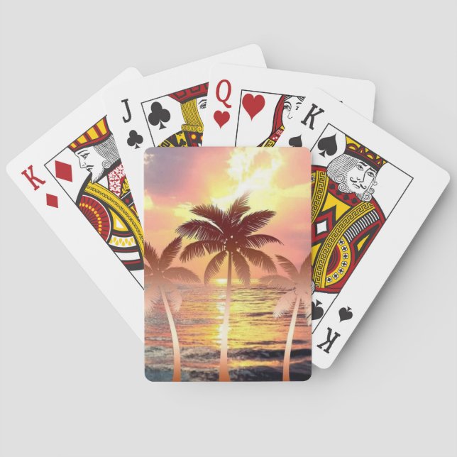 Sunset Serenity Poker Cards (Back)