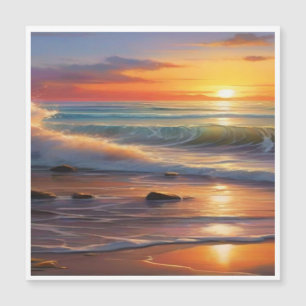 Sunset Serenity: Waves of Tranquility