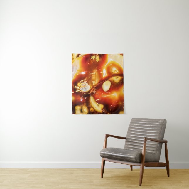Sunset Set in Stone  Tapestry (In Situ)