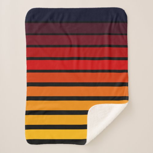 Sunset Sherpa Blanket