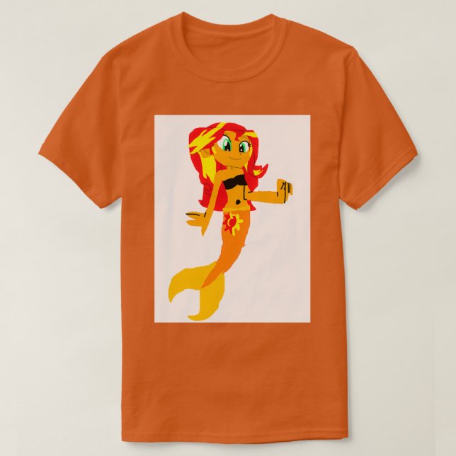 Sunset Shimmer human mermaid 1 T-Shirt (Design Front)