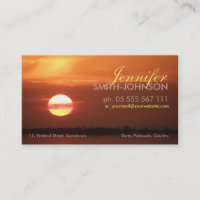 Sunset Shine Business Card