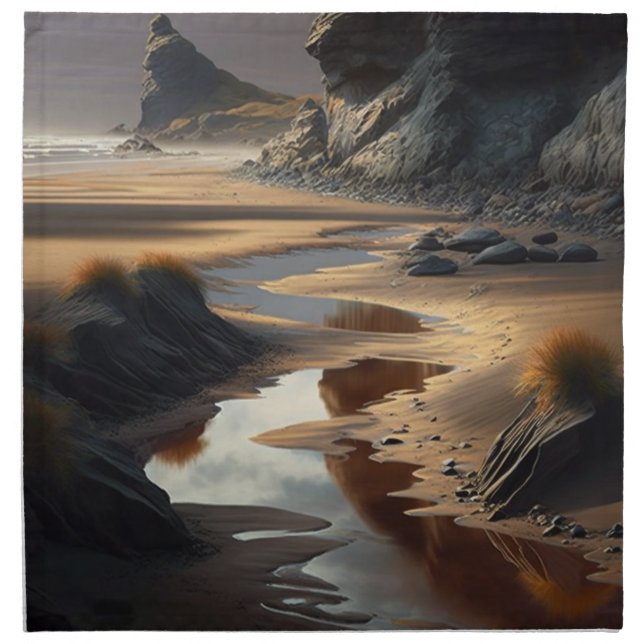 Sunset Shore Cloth Napkin (Front)