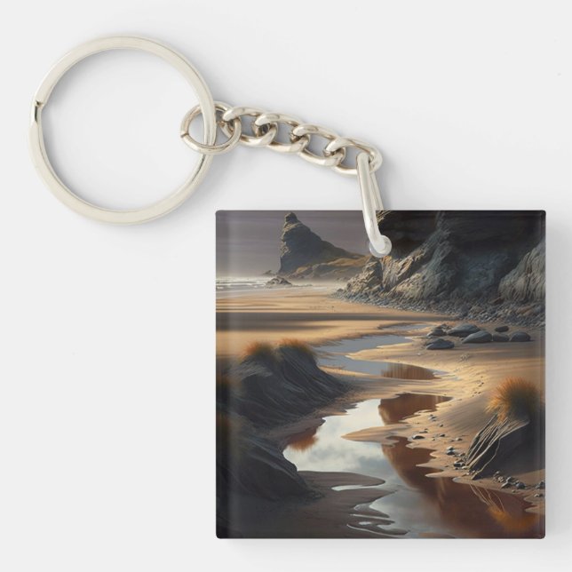 Sunset Shore Keychain (Front)