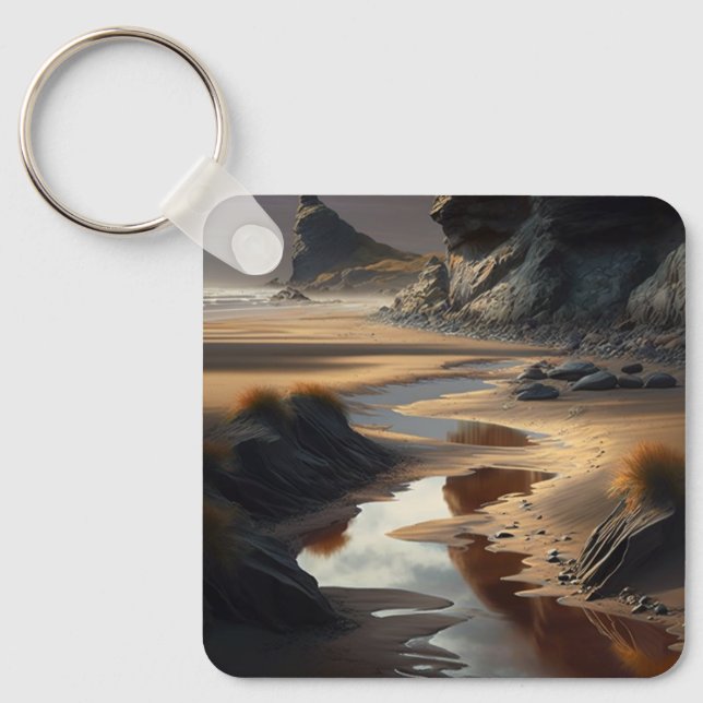 Sunset Shore Keychain (Front)