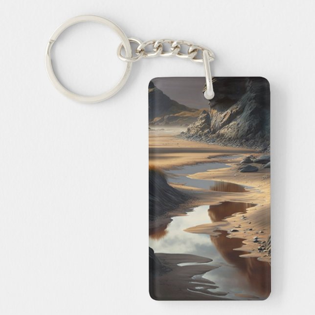 Sunset Shore Keychain (Front)